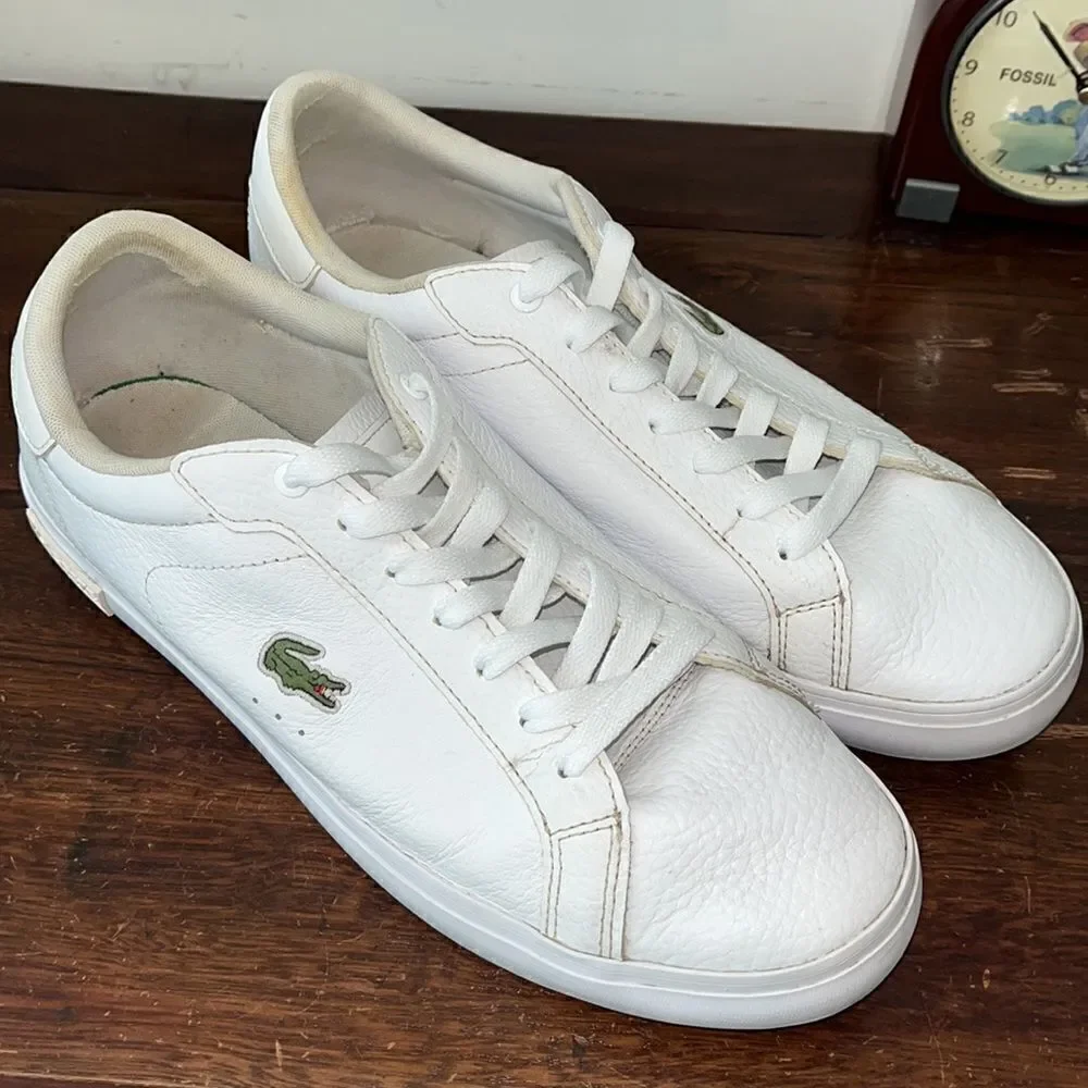 NOVAK Lacoste Powercourt Sneakers Trainers Tennis Shoes 10 1/2 US UK 9.5/Euro 44
